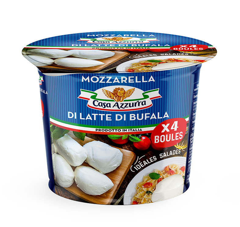 Mozzarella di latte du bufala 4x50g, en pot, Casa Azzurra