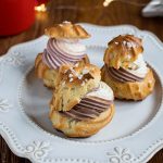 CHOUX BICOLORES au MASCARPONE et à la CONFITURE de CERISE