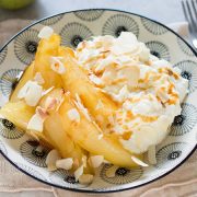 MASCARPONE et POIRES CARAMÉLISÉES