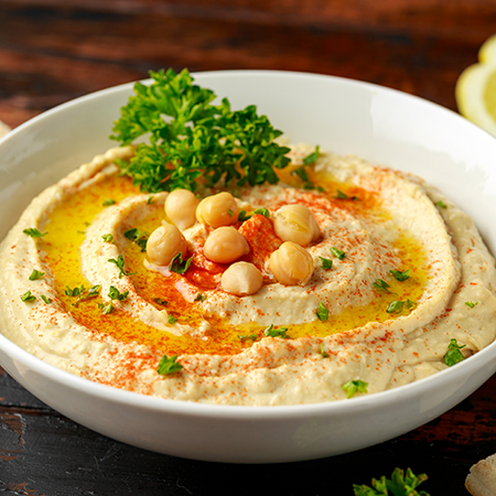 6 nuances de houmous