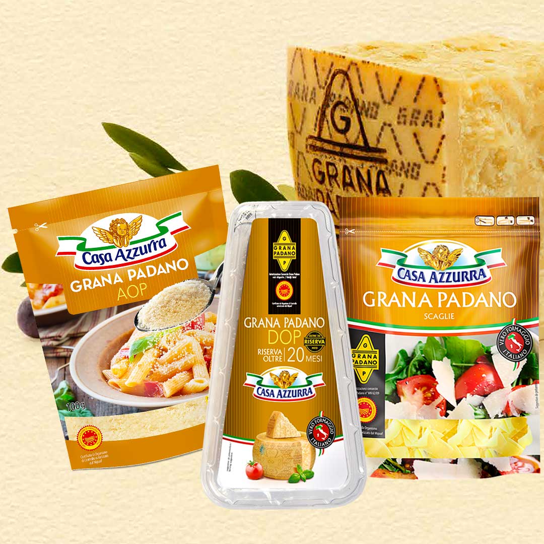 CAZA AZZURRA GRANA PADANO AOP PRODUITS