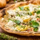 Pizza blanche pancetta, romarin et mozzarella Casa Azzurra