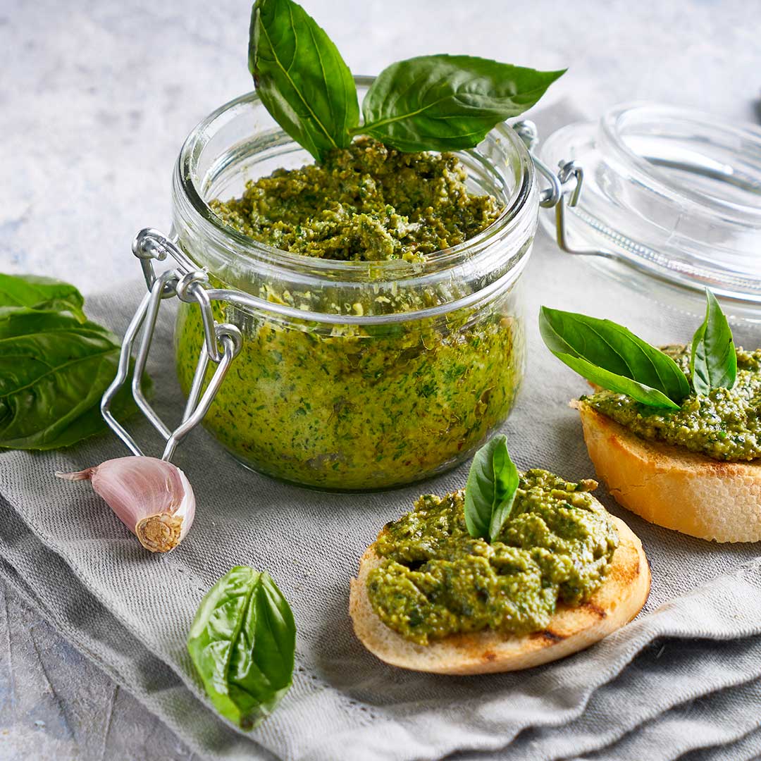 CASA AZZURRA BRUSCHETTAS AU PESTO ALLA GENOVESE