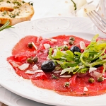 Carpaccio di manzo au parmigiano reggiano AOP Casa Azzura