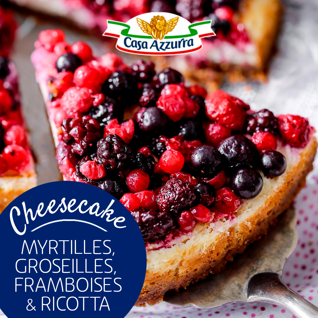 Cheesecake aux fruits rouges et à la ricotta Casa Azzurra