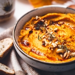 Houmous de butternut et croquants de fromage Casa Azzurra