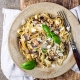 Tagliatelles aux champignons de Paris et grana padano Casa Azzurra