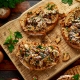 Toasts d'automne aux champignons et parmigiano reggiano Casa Azzurra