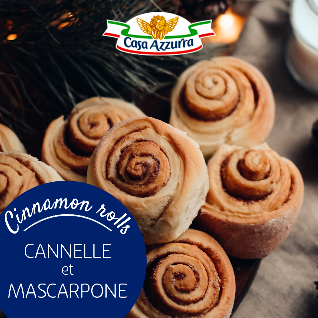 Cinnamon rolls au mascarpone Casa Azzurra