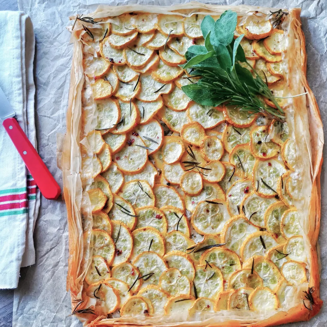 TARTE FEUILLETEE COURGETTES & PARMIGIANO