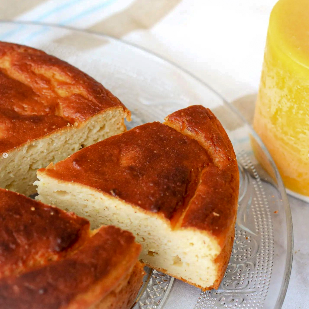 GATEAU RICOTTA CITRON & COMPOTEE DE POMMES