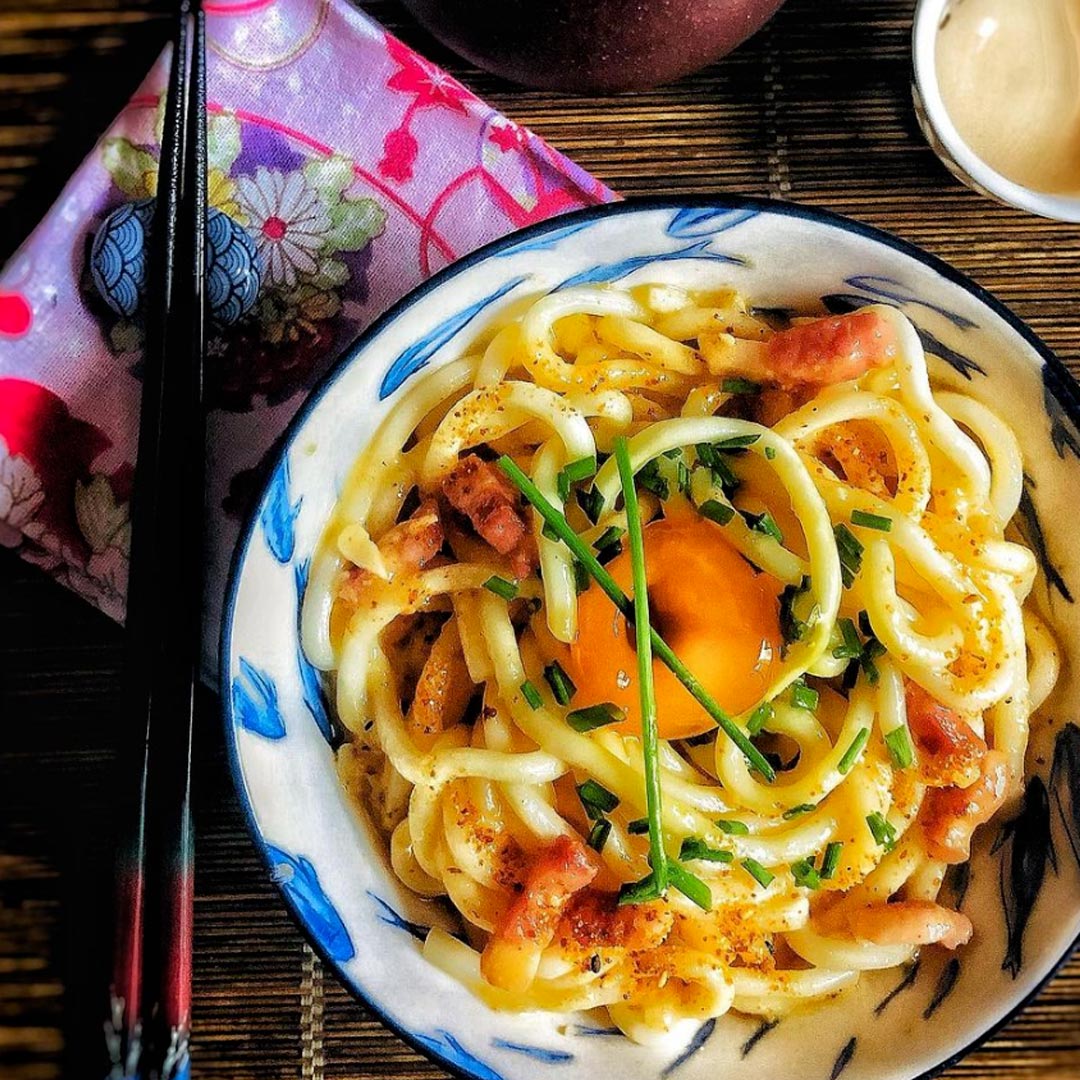 UDON ALLA CARBONARA AU PARMIGIANO REGGIANO AOP