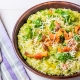 Risotto poireaux pancetta petits pois et parmesan Casa Azzurra