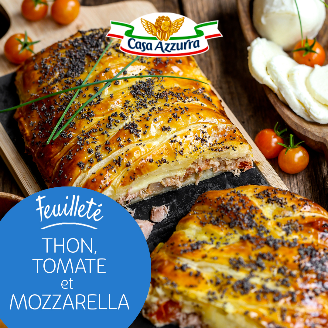 Feuilleté thon tomate et mozzarella Casa Azzurra