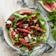 Salade de figues, framboises et gorgonzola Casa Azzurra