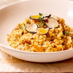 Risotto à la truffe blanche et au parmigiano reggiano Casa Azzurra