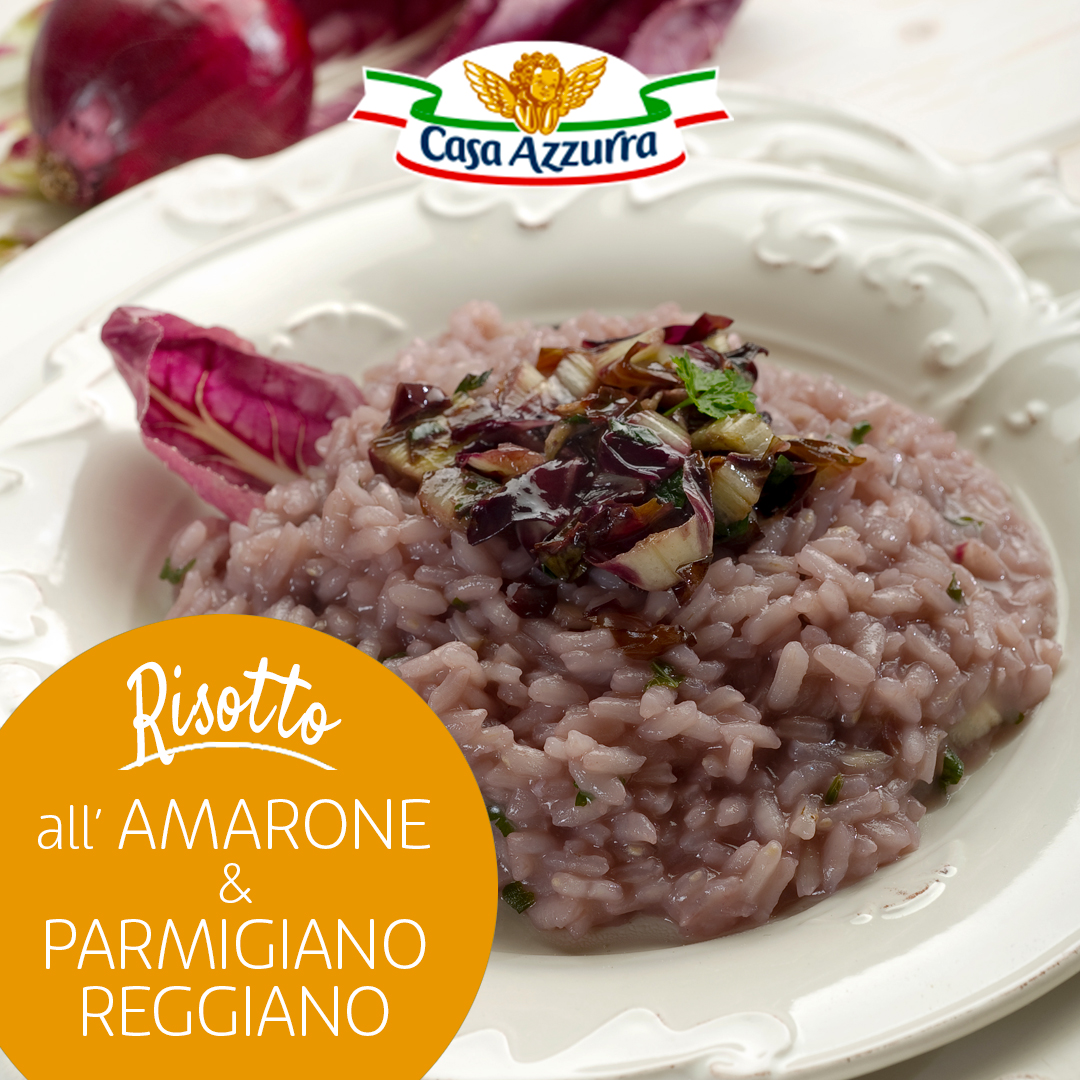 Risotto all'Amarone et au parmigiano reggiano Casa Azzurra