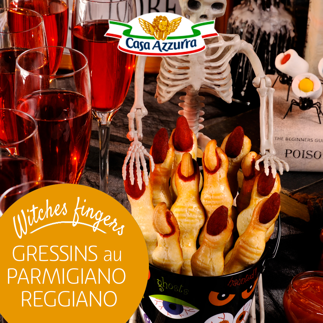 Witches fingers - Gressins au parmigiano reggiano Casa Azzurra