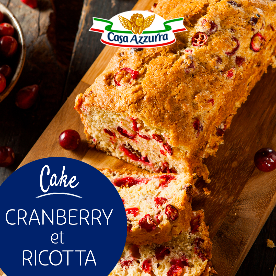 cake cranberry et ricotta Casa Azzurra