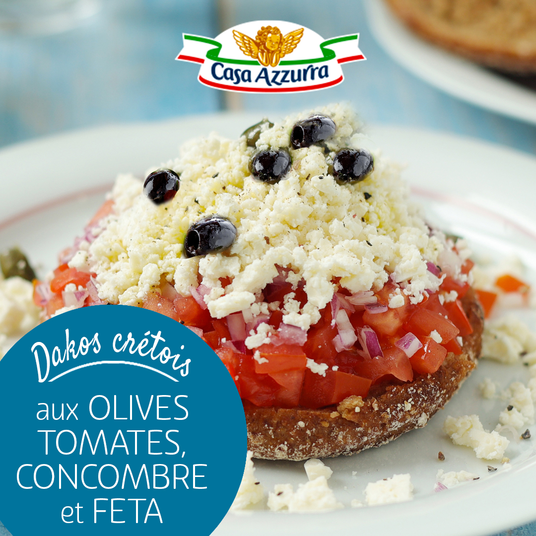 Dakos crétois à la feta Casa Azzurra