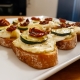 Crostini à la scamorza fumée