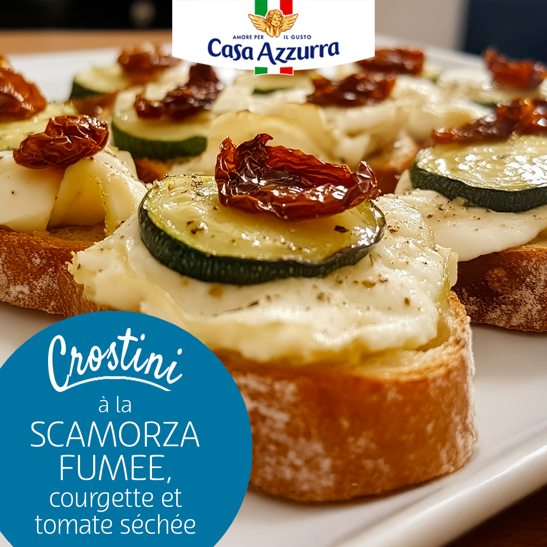 Crostini à la scamorza fumée Casa Azzura