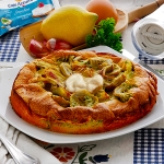 Quiche aux artichauts et stracchino Casa Azzurra
