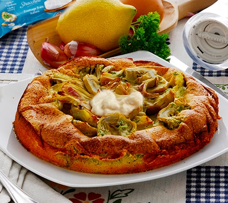 Quiche aux artichauts et stracchino Casa Azzurra