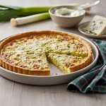 Tarte aux poireaux et au mascarpone, avec du gorgonzola AOP Casa Azzurra