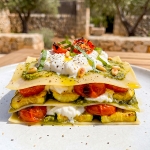 Lasagnes d'été sans four à la stracciatella Casa Azzurra