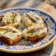 Crostini alla romana avec mozzarella di latte di bufala Casa Azzurra
