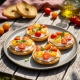 Friselle aux tomates cerises et burrata Casa Azzurra