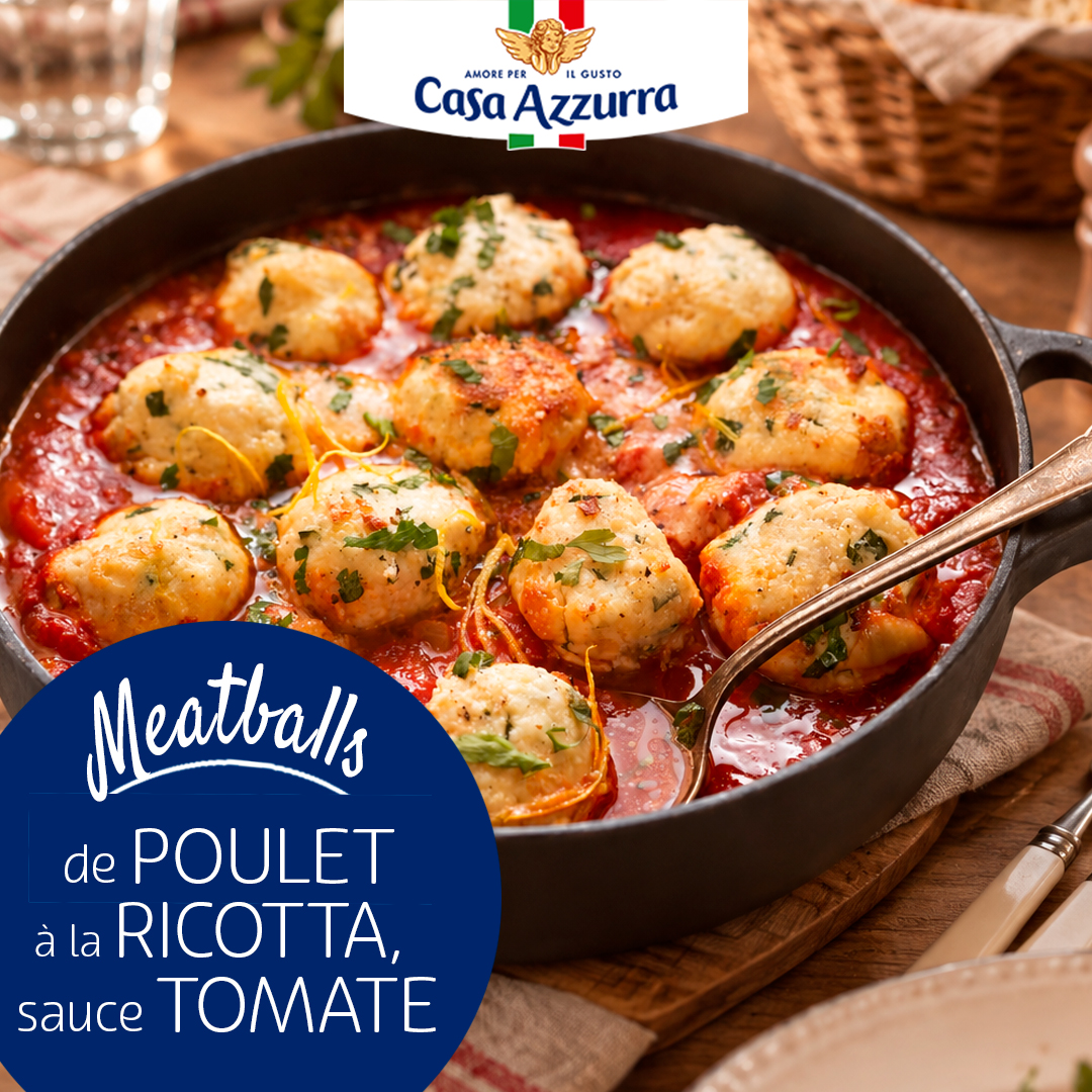 Meatballs de poulet à la ricotta Casa Azzurra
