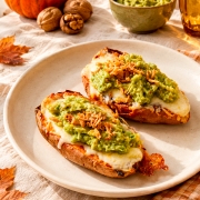 Patates douces a la mozzarella Casa Azzurra et au guacamole